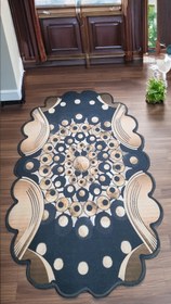 Resim Dekhera Ömür Yıkanabilir Halı 5721 Siyah - 180X280 / Dot Taban 