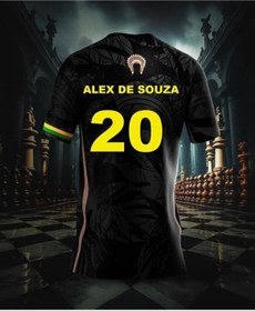 Resim jabuka Brezilya Siyah Alex de Souza Özel Konsept Forması (Jersey) 