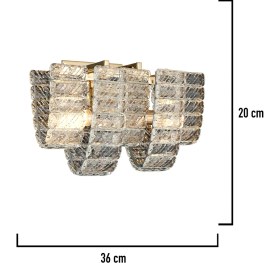 Resim Apliqa Loya Kristal Taşlı Yatak Başı, Salon Aplik 