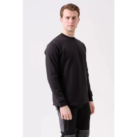 Resim Pamuklu Sweatshirt Kışlık Erkek Süveter Galanthus Basic Rahat Kesim Günlük Iş Kullanımı Için 