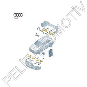 Resim Audi A3 A4 A5 Seat Toledo 4 Skoda Fabia 3 Volkswagen Caddy 4 Golf 7 Passat T6 2008 Sonrası Park Sensörü 