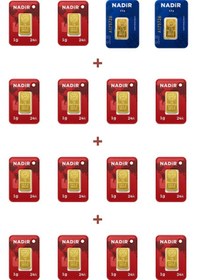 Resim Nadir Gold 24 Ayar 19 Gram Külçe Altın 2 Adet 2,5 Gram Külçe Altın + 14 Adet 1 Gram Külçe Altın 