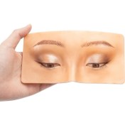 Resim 5D Silikon Makyaj Uygulama Yüz Tahtası - Başlangıçtan Ustalara Gerçekçi Göz Farı, Eyeliner & Kaş Haritalama - Parfümsüz, Pilsiz ve Zarif Hediye Kutusu Ambalajı 