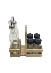 Resim Ahşap Doğal Baharatlık Yağdanlık Ve Peçetelik Takımı Set Kavak-ıhlamur 1 Set Ahşap 