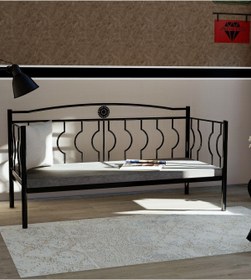 Resim Metalia Gm 403 Elips Minderli Sofa Sedir Siyah 