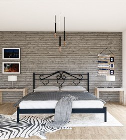 Resim Metalia Gm 301 Gold Dublex Metal Karyola Siyah 150x200 