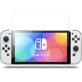 Resim Cafele Seri-3 Temperli Nintendo Switch Oled Cam Ekran Koruyucu 