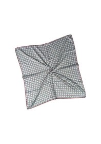 Resim Mim Eşarp Emilya Rayon Desenli Eşarp 90x90 Cm Beyaz - Kırmızı 