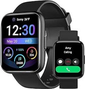 Resim Erkekler Kadınlar için Akıllı Saat - Cevap/Arama Yap/Hızlı Metin Cevapla/AI Kontrolü, Android Telefonlar için 1.8 inç iPhone Samsung Uyumlu IP68 Smartwatch Fitness Tracker Kalp Hızı Kan Oksijen Uyku 