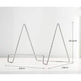 Resim Artvek Dekorasyon Geometrik Resim Çerçevesi Tutucu Masa Tablet Şövale Standı Gümüş 