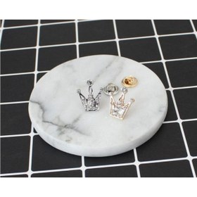 Resim Webdesepet Gelin Damat Takı Set Mini Taç Broş Sarı Ve Gri Taşlı Broş Yaka Iğnesi Set Moda Broş Iğneler 