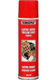 Resim Technospray Elektrik Kontak Temizleme Spreyi Yağsız 400 ML 