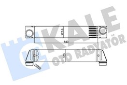 Resim KALE 352440 | Turbo Radyatörü (Intercooler) 03-7-Seri (E65-E66-E67) Range Rover 3.0D 