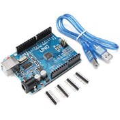 Resim Arduino Uno R3 Klon Usb Chip Ch340 + Usb Kablo 