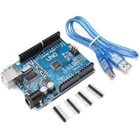 Resim Arduino Uno R3 Klon Usb Chip Ch340 + Usb Kablo 