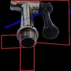 Resim İnce Dişli T Kahveci Kazan Semaver Musluğu (3/8 Dişli Dıştan Dişli) 