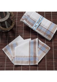 Resim Mira Home Şah 30x30 Cm. Bir Düzine 12 Adet Mendil Şah Kahve Acı Kahverengi 