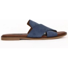 Resim Bueno Shoes Mavi Koyu Alf Süet Kadın Düz Terlik 01WA5710 01WA5710 