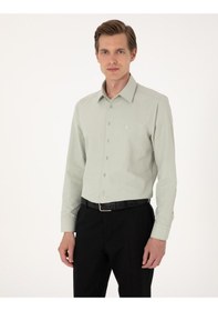 Resim Pierre Cardin Erkek Yeşil Gömlek Basic 50316734-vr054 Yeşil 