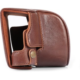 Resim MegaGear Leica D-Lux 7 Hakiki Deri Kamera Çantası 