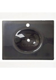 Resim Brezza - Antrasit 58 81 Cam Lavabo - 55011297- Antrasit 