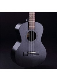 Resim Masif Maun Ağacı Siyah Renk Karma Markalı Concert Boy Ukulele 