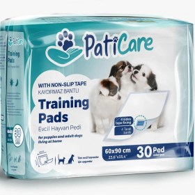 Resim Paticare Köpek Tuvalet Eğitim Pedi Yapışkanlı 60x90cm 30'lu Mavi 