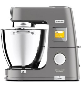 Resim Esmo Home Kenwood Titanium Chef Pattisier Xl Isıtma Özellikli Mutfak Şefi KWL90.004SI - Hamur Yoğurma Makinesi, 1500 Watt, 7 Litre Stand Mikser, Entegre Tartı, Kase Içi Isıtma ve Aydınlatma, Dokunmatik Ekran 