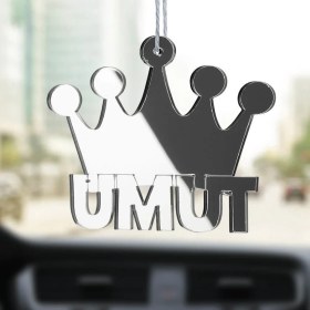 Resim Olur O Zaman Kişiye Özel Kral Tacı Pleksi Araba Dikiz Aynası Süsü 