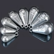 Resim 5 Adet Ağır Hizmet Tipi Balıkçılık Ağırlığı - Asma Halkalı Damla Şekilli - Olta İplerine Uygun, Dökme ve Trolling İçin - (30g/50g/60g/80g/100g/120g) - Tatlısu ve Deniz Balıkçılığına Uygun, Hassas Atış Ağırlıkları, Dayanıklı Malzeme, Profesyonel Balıkçılar için 