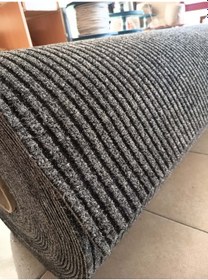 Resim Çelik Halı 1 X 6 Metre Gri Dış Ve Iç Zemin Kaymaz Halı Yolluk Tab Çok Renkli 