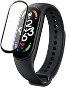 Resim Xiaomi Smart Band 7 1.64 inç AMOLED Ekran Manyetik Şarj Bluetooth 5.2 BLE 180mAh Pil Android, iOS Silikon Kayış Ekran Koruyucu ile erkekler ve kadınlar için akıllı saat - Siyah 