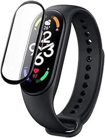 Resim Xiaomi Smart Band 7 1.64 inç AMOLED Ekran Manyetik Şarj Bluetooth 5.2 BLE 180mAh Pil Android, iOS Silikon Kayış Ekran Koruyucu ile erkekler ve kadınlar için akıllı saat - Siyah 