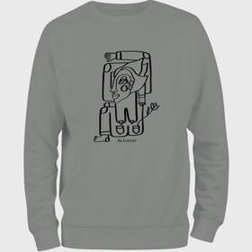 Resim Gül Döktüm Kadehlerine Viskili Sweatshirt 