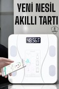 Resim AyrStore Tartı Baskül Dijital Elektronik Tartı Vücut Analiz Wifi Akıllı Yağ Ölçer 