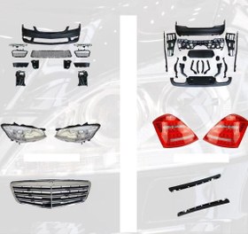 Resim Mercedes W221 S Serisi Uyumlu S63-S65 Body Kit Far Stop Dahil 