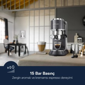 Resim DeLonghi Dedıca Manuel Esp Mak EC885.GY 
