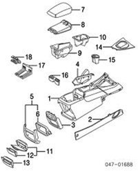 Resim GAITER EL FRENİ ALT PLASTİGİ S60 