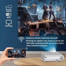 Resim Hymark P62 1080P Mini Taşınabilir Projeksiyon Cihazı 