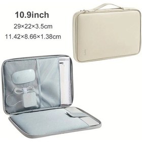Resim Sunshine011 11 İnç Bej 3 Renk Laptop Çantası 13 15.6 Inç Full Açılış Tablet Cebi Koruyucu Diğer 