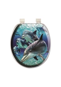 Resim Softy Classic Süngerli Klozet Kapağı Yunus Desen 1195 