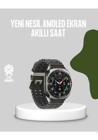 Resim Akıllı Saat Kablosuz Şarj Arama Cevaplama Ve Geniş Ekran Desteği 