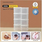 Resim Willowhaven 8 Parça Şeffaf Kilitli Saklama Kabı Yemek Taşıma Pratik Kamp Mutfak 