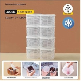 Resim Willowhaven 8 Parça Şeffaf Kilitli Saklama Kabı Yemek Taşıma Pratik Kamp Mutfak 