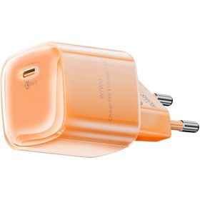 Resim Wiwu Wi-G037 Jade Dynamic Serisi AVS Özellikli GaN Tech PD Hızlı Şarj Özellikli Şarj Başlığı 60W - Turuncu 