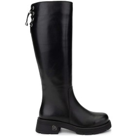 Resim Tamer Tanca Kadın Hakiki Deri Siyah Deri Casual Çizme 33 2041 Bn Czm Sk24-25 Sıyah Dr Siyah 