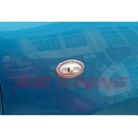 Resim Peugeot 1007 Krom Sinyal Çerçevesi 2Prç Paslanmaz Çelik 