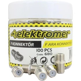 Resim Elektromer Rg6/U4 F Ara Konnektör 100 Lü Kutu 
