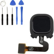 Resim Telefon Kulübesi Samsung A9 A920 Uyumlu Home Tuş Bordu Tamir Seti Hediye !!! Black 