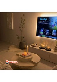 Resim 5 Metre Gün Işığı Şerit Led Aç Kapa Anahtarlı Ve Adaptörlü Sb-655 